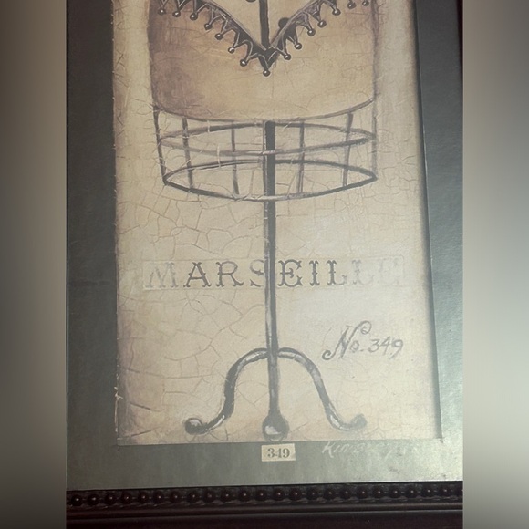 Poloson Kimberly 12x24 Black Modern Framed Museum Art Print Titled Paris No. 349 - Picture 6 of 8